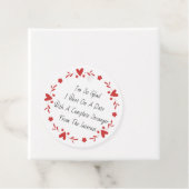 Ik ben zo blij met grappig Jubileum, hilarisch huw Bedankjes Labels (In situ)