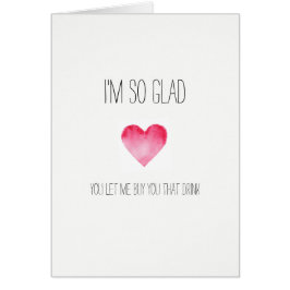 Ik ben zo blij met Valentijnse kaart