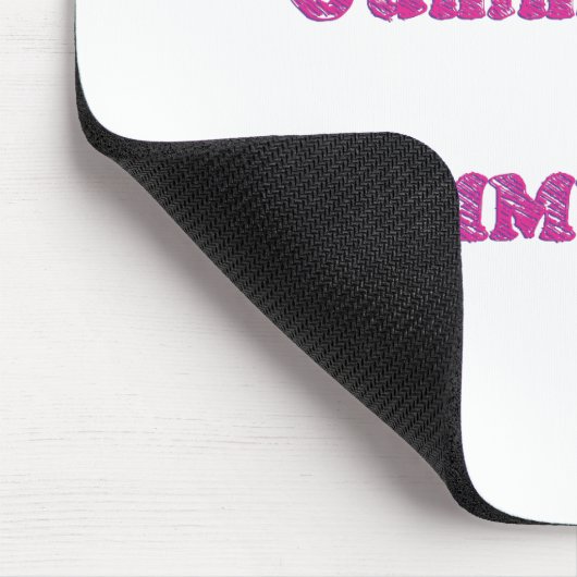 Ik ben zo blij omdat ik een Beer ben. Muismat (Hoek)