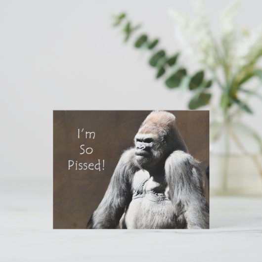 Ik ben zo boos Briefkaart (Staand voorkant)