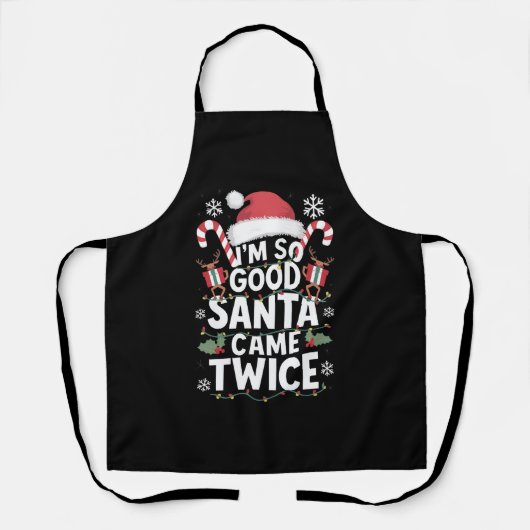 Ik ben zo braaf dat Sinterklaas twee keer kwam Sin Schort (Voorkant)