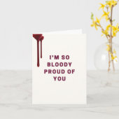 Ik ben zo brutaal van je Wenskaart Kaart (Gele Bloem)