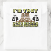 Ik ben zo conservatief rechthoekige sticker (Tas)