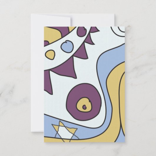 IK BEN ZO COOL Bar Bat Mitzvah Reception Party car Kaart (Achterkant)