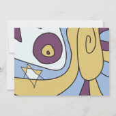 IK BEN ZO COOL Bar Bat Mitzvah Uitnodigingskaart Kaart (Achterkant)