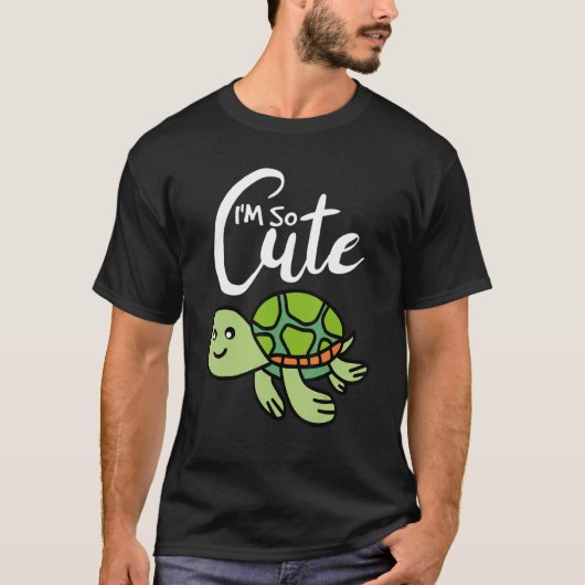 Ik ben zo Cute Turtle Kinder Turtle T-shirt (Voorkant)