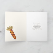 Ik ben zo dankbaar voor je Thanksgiving Kaart (Binnen)