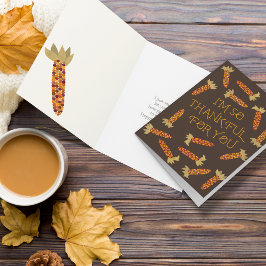 Ik ben zo dankbaar voor je Thanksgiving Kaart