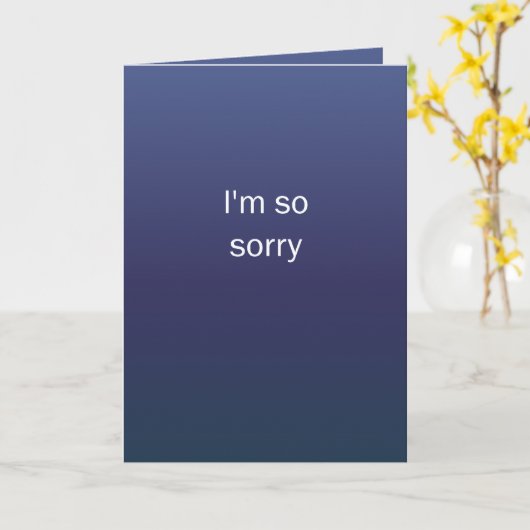 Ik ben zo Droevig Kaart (Gele Bloem)