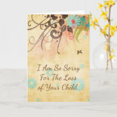 Ik ben zo Droevig, Mislukking of Doodgeboren Kaart (Gele Bloem)