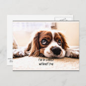 Ik ben zo eenzaam zonder jou briefkaart (Voorkant / Achterkant)