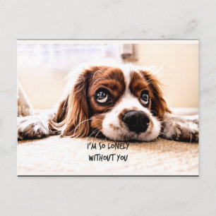 Ik ben zo eenzaam zonder jou briefkaart