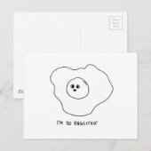 Ik ben zo Eggquote Briefkaart (Voorkant / Achterkant)