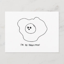 Ik ben zo Eggquote Briefkaart