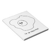 Ik ben zo Eggquote Notitieblok (Schuin)