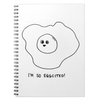 Ik ben zo Eggquote Notitieboek