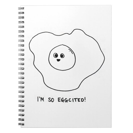 Ik ben zo Eggquote Notitieboek (Voorkant)