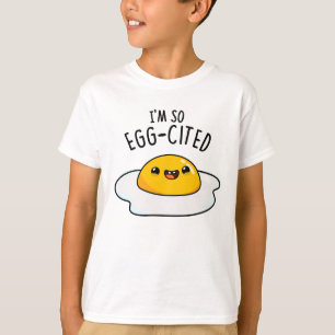 Ik ben zo Ei-citatiek Grappige Gebakken Ei Woordsp T-shirt