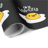 Ik ben zo ei-geciteerd grappig gebakken ei woordsp cadeaupapier (Rol Hoek)