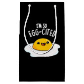 Ik ben zo ei-geciteerd grappig gebakken ei woordsp klein cadeauzakje (Voorkant)