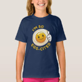 Ik ben zo eicel geciteerd! Grappig Schattige Egg P T-shirt (Voorkant)