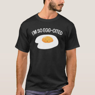 Ik ben zo eieraangehaald koele eierspons ontbijt g t-shirt