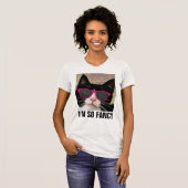 IK BEN ZO FANCY CAT T-SHIRTS (Voorkant volledig)