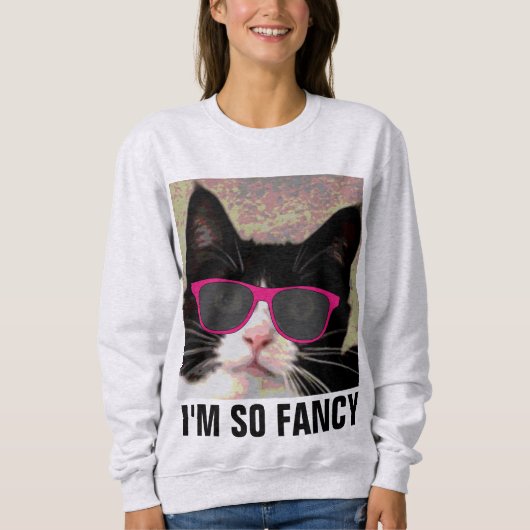 IK BEN ZO FANCY CAT T-SHIRTS (Voorkant)