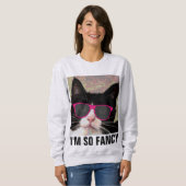 IK BEN ZO FANCY CAT T-SHIRTS (Voorkant volledig)