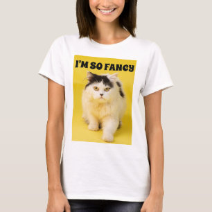 IK BEN ZO FANCY CAT T-SHIRTS