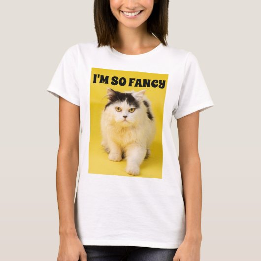 IK BEN ZO FANCY CAT T-SHIRTS (Voorkant)