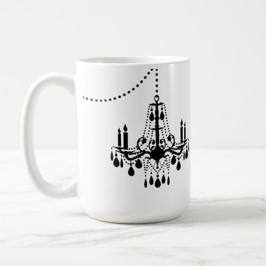 Ik ben zo Fancy Chandelier Mok met Swag (Links)