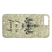 Ik ben zo Fancy Gold Chandelier iPhone 7 Plus Hoes (Achterkant (Horizontaal))