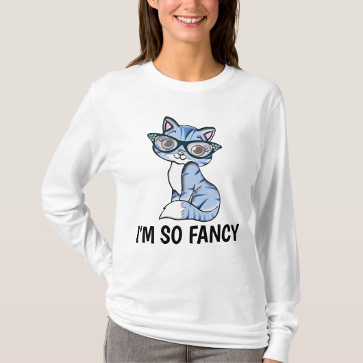 IK BEN ZO FANCY, KITTY CAT T-Shirts. T-shirt (Voorkant)