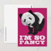 Ik ben zo FANCY PANDA BEER BRIEFKAART (Voorkant / Achterkant)