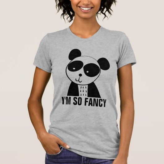 Ik ben zo FANCY PANDA BEER T-SHIRTS (Voorkant)