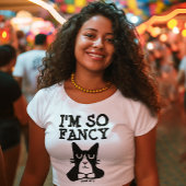 IK BEN ZO FANCY, SCHATTIGE TUXEDO KAT PANDA KAT T-SHIRT