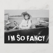 IK BEN ZO FANCY VROUW IN AUTO-Briefkaarten Briefkaart (Voorkant)