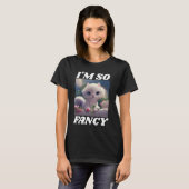 IK BEN ZO FANCY WIT KITTEN GROTE OGEN T-SHIRTS (Voorkant volledig)