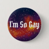 Ik ben zo  Galaxy Identiteit Ronde Button 5,7 Cm (Voorkant)