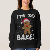 Ik ben zo gebakken peperkoek man kerst kerstmuts trui (Voorkant)