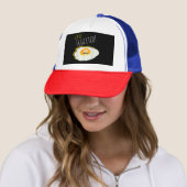 Ik ben zo geërgerd, gebroken gelukkig en opgewonde trucker pet (In situ)