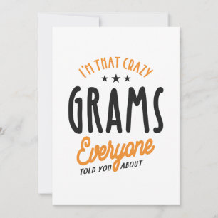 Ik ben zo gek als iedereen. bedankkaart