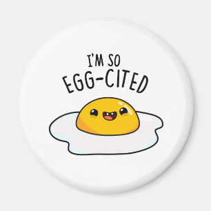 Ik ben zo geletterd Funny Egg Pun Magneet