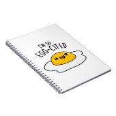 Ik ben zo geletterd Funny Egg Pun Notitieboek (Rechterzijde)