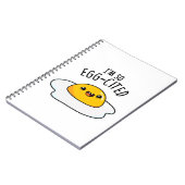 Ik ben zo geletterd Funny Egg Pun Notitieboek (Linkerzijde)