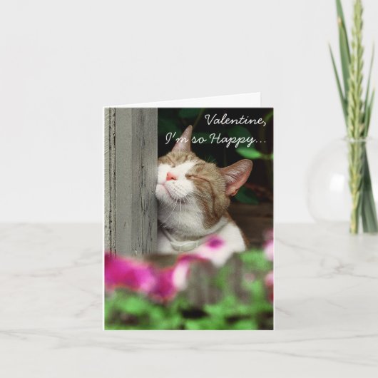 Ik ben zo Gelukkig Valentijn Feestdagen Kaart (Voorkant)