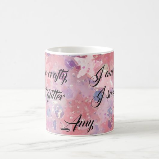 Ik ben zo geslepen ik zweet glitter roze ster Mok (Center)