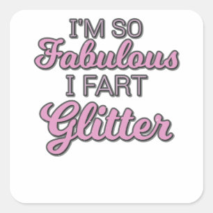 Ik ben zo geweldig dat ik de Glitter Gay Pride heb Vierkante Sticker