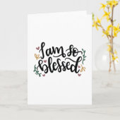 Ik ben zo gezegend kaart (Gele Bloem)